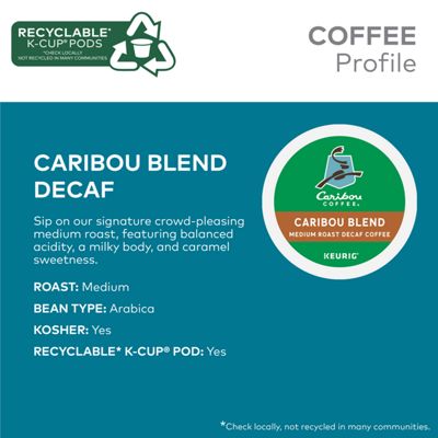 Keurig K-Cup Coffee Pods Caribou Blend Decaf Coffee - Image 4