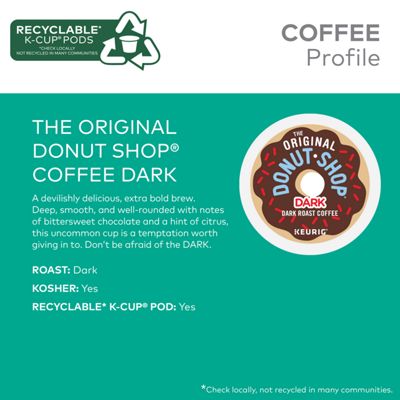Keurig K-Cup Coffee Pods Donut Shop Dark Coffee - Image 2